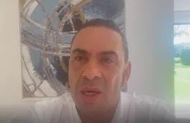 Captura del video enviado por Francisco Bernate abogado de la familia de Marcelo Pecci.