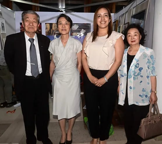 Kaoru Kurita, La embajadora del Japón, Yoshie Nakatani; Rocío Rolón y Yuko Kurita.