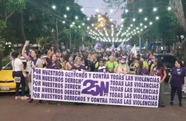 Marcha del #25N contra la violencia hacia las mujeres.