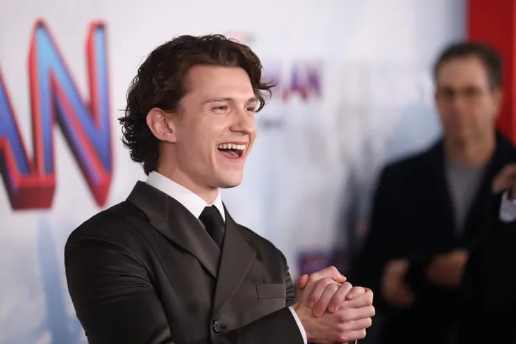 El actor británico Tom Holland en el estreno de "Spider-Man: Sin camino a casa" en Los Ángeles. La película tendrá hoy su debut anticipado en los cines de Paraguay.
