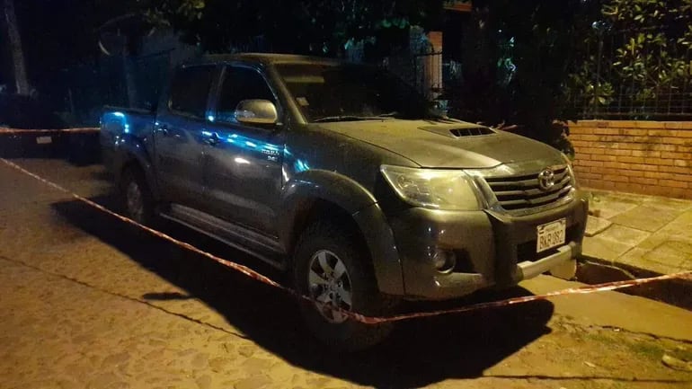 La camioneta de la víctima fue abandonada por los criminales en el barrio 29 de Setiembre de la ciudad de Villa Elisa.