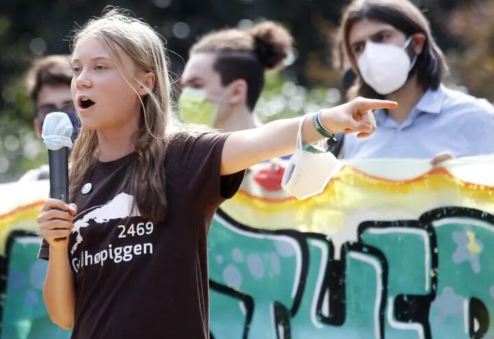 La activista ambiental sueca Greta Thunberg.