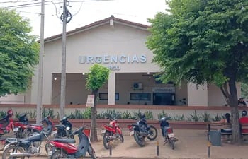Zona de urgencias del Hospital Regional de Coronel Oviedo.