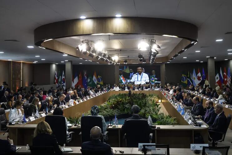 Vista general de la inauguración de la reunión de ministros de Exteriores del G20 este miércoles, en Río de Janeiro (Brasil).
