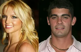 Combinación de fotografías de Britney Spears y Jason Alexander.