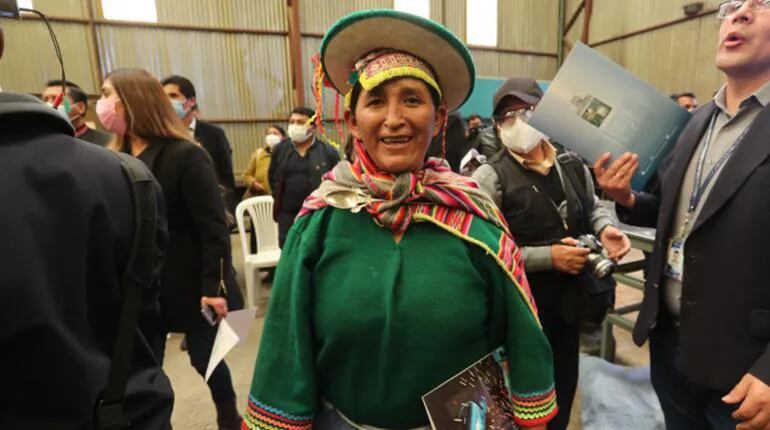 La exdiputada boliviana Lidia Patty (MAS), postulada a la Embajada de Bolivia en Paraguay. Fotografía extraída de Twitter.