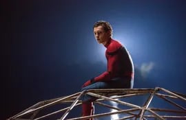 Tom Holland con el traje de "Spiderman" en las películas más recientes del hombre araña.
