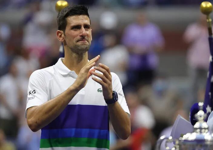 Novak Djokovic será otra baja para el torneo de Indian Wells. AFP