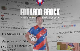 Presentación de Eduardo Brock en Cerro Porteño