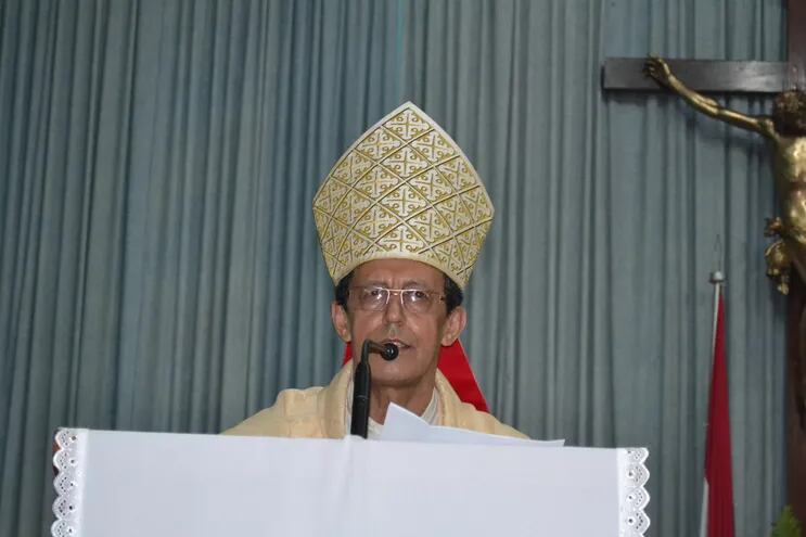 El obispo de Misiones y Ñeembucú, monseñor Pedro Collar Noguera.