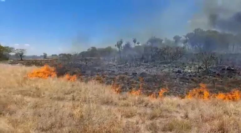 Incendio en Eusebio Ayala avanza hasta la zona de Piribebuy. (imagen referencial).