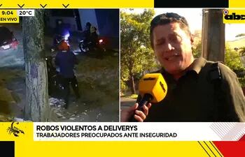 Video: Robos violentos a deliverys