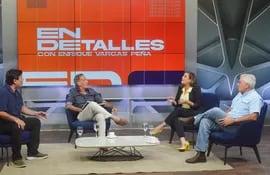 Candidatos a senadores, Enrique Salyn Buzarquis, Kattya González y Fidel Zavala en ABC TV