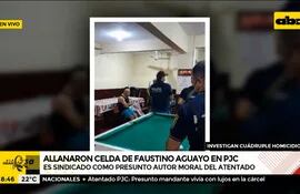 Allanaron lujosa celda de Faustino Aguayo, supuesto autor moral del atentado en PJC