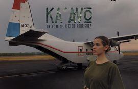Lucía Maciel en una imagen promocional de la película paraguaya "Ka'avo", que llega hoy a los cines.