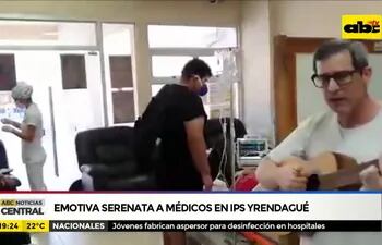 Emotiva serenata a médicos en IPS Yrendague