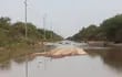 Caminos inundados por aguas del Pilcomayo.