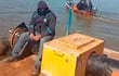 Ayer, un grupo de supuestos pescadores, se colocó en la zona de la draga del Río para interrumpir el refulado en la isla. El grupo ya registra varios incidentes de esta índole.
