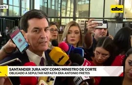 Video:  Santander jura hoy como ministro de la Corte