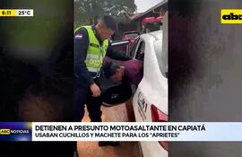 Video: Detienen a presunto motoasaltante en Capiatá