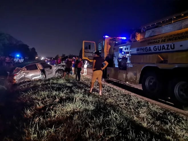 El accidente ocurrió sobre la ruta PY 02, en el distrito de Minga Guazú.