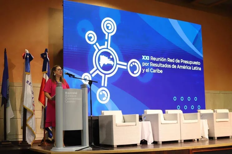 Teodora Recalde, gerente de gestión financiera del Ministerio de Economía y Finanzas, durante la reunión de la Red de Presupuesto por Resultados de América Latina y el Caribe.