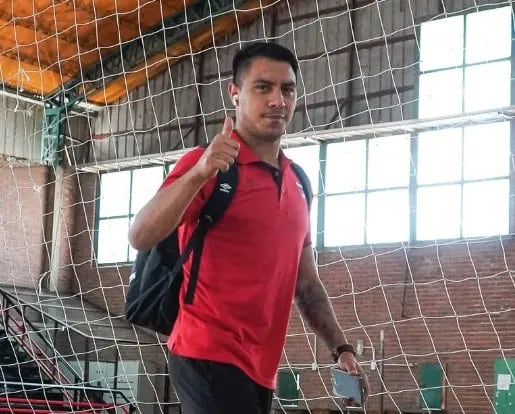 Ángel Cardozo Lucena, uno de los cuatro futbolistas paraguayos que está actualmente en el equipo de Colón de Santa Fe.