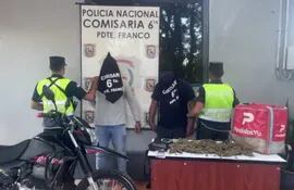Los presuntos microtraficantes quedaron detenidos por disposición del fiscal antidrogas.