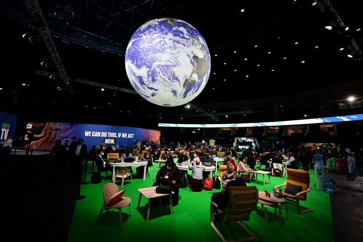 La Conferencia del Clima se realiza este año en Glasgow, Escocia. Reúne a líderes de unos 120 países. (AFP)