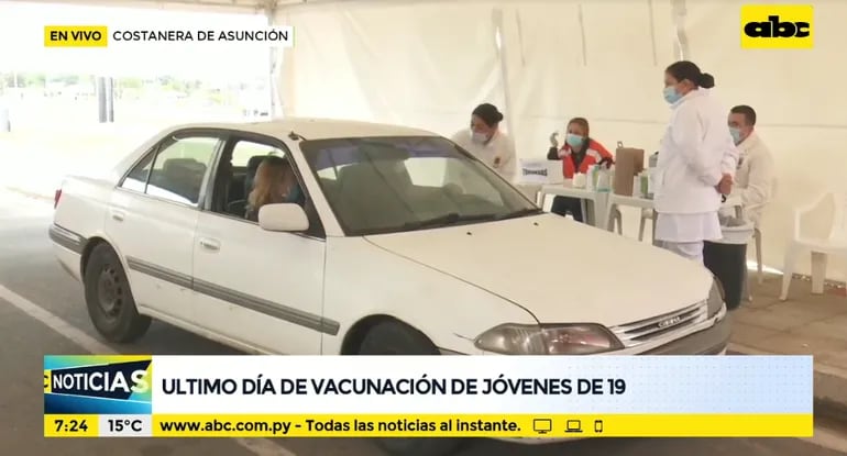 Escasa concurrencia en vacunatorio de la Costanera de Asunción.