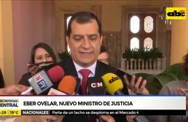 Éber Ovelar, nuevo ministro de justicia