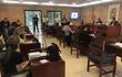 Los concejales en la sesión ordinaria de este martes en la Junta Municipal de Ciudad del Este.