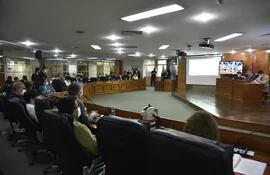 Sala de sesiones de la Junta Municipal en una foto hecha este miércoles 22 de setiembre de 2021.