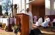 Mons. Celestino Ocampo, presidió la misa celebrada en Acahay