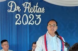 El gobernador de Cordillera y precandidato presidencial por el PLRA, Hugo Fleitas.