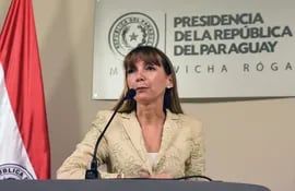 Carla Bacigalupo, ministra de Trabajo del presidente Mario Abdo Benítez.