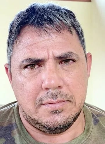 Jorge Teófilo Samudio, alias Samura, capturado ayer.