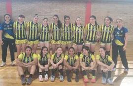 Team Junior del Atlético Triunfo, protagonista de la Super Liga Femenina de handbol.