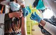 Una niña turinesa recibe una dosis de la vacuna contra el Covid-19. Italia ya vacuna a los chicos de entre 5 y 11 años.