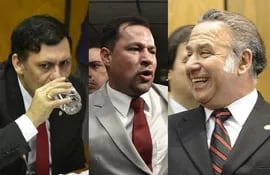 Víctor Bogado, Ulises Quintana y Óscar González Daher, algunas de las cuestionadas figuras dentro de la ANR.