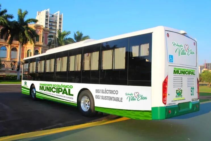 Villa Elisa bus eléctrico
