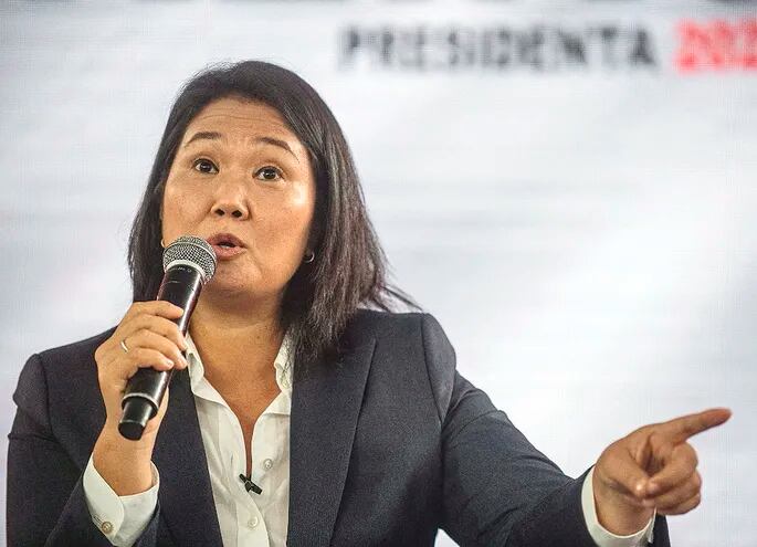 La candidata presidencial, Keiko Fujimori, denunció fraude en las elecciones presidenciales celebradas en Perú. (AFP)