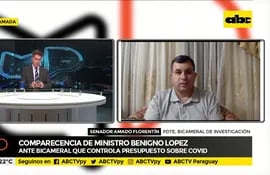 Benigno López comparece ante bicameral que controla presupuesto