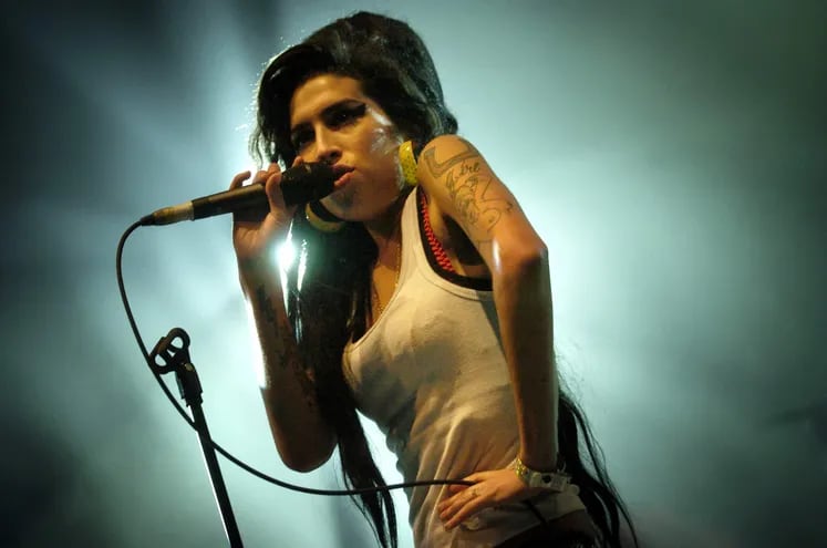Amy Winehouse durante un concierto en junio de 2007.