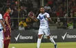 Elías Sarquis festeja el primer tanto del Sportivo Ameliano en la final de la Copa Paraguay 2022.