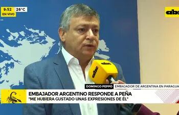 Embajador argentino responde a Peña