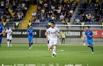 César Meza Colli, 29 años, jugador del Neftchi de Azerbaiyán.