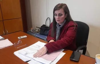 Fiscal interviniente, Lilian Ruiz, de la Unidad Nº 2 de San Estanislao.