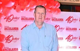 Bernie Friesen, gerente general de Lactolanda, empresa asentada en J. Eulogio Estigarribia, departamento de Caaguazú.