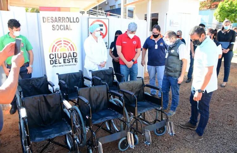 Las sillas de ruedas serán  utilizadas para la movilidad de los pacientes con covid-19.
